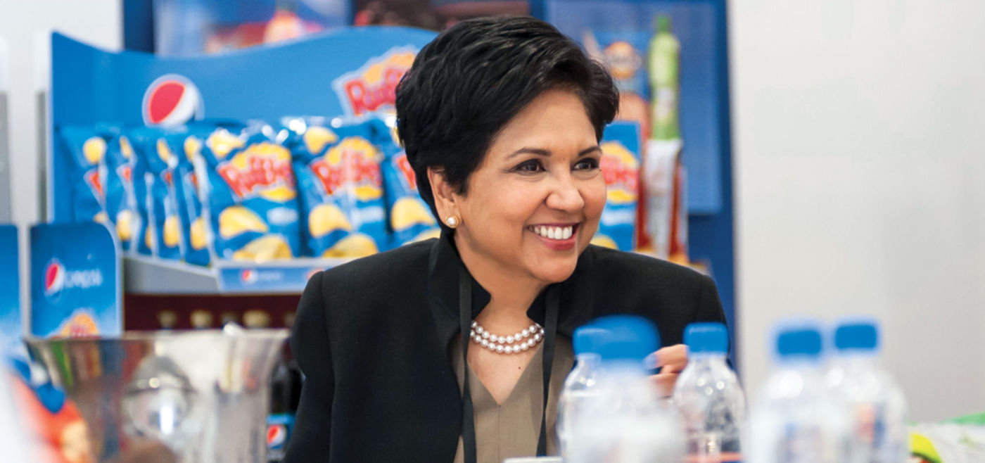 Mulheres de negócios: Indra Nooyi, ex-CEO da PepsiCo.